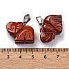 Natural Red Jasper Pendants G-B127-05P-07-4