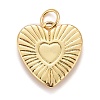 Rack Plating Real 18K Gold Plated Brass Pendants KK-E260-01G-Y-2