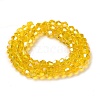 Transparent Electroplate Glass Beads Strands EGLA-A039-T2mm-B22-2