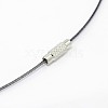 201 Stainless Steel Wire Necklace Cord TWIR-SW001-10-2