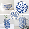 6Pcs 6 Styles Paper Ceramic Decals DIY-SD0002-07C-5