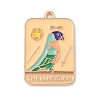 Tarot Alloy Enamel Pendants ENAM-A008-47KCG-03-1