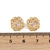Brass Micro Pave Cubic Zirconia Beads KK-C093-08G-02-3