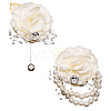 Silk Cloth Imitation Flower Wrist AJEW-WH0285-18A-1