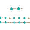 Dyed Natural Jade Round Beaded Chain CHS-C006-01F-2