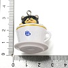 Opaque Resin Puppy Pendants LS-RESI-G095-01A-3
