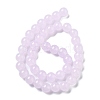 Imitation Jade Glass Round Beads Strands GLAA-A016-01B-3