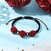 Nylon Cord Braided Bracelets for Women BJEW-JB11288-01-1