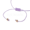 Gemstone Braided Bead Bracelet Sets BJEW-JB11013-5