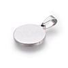 Tarnish Resistant 304 Stainless Steel Stamping Blank Tag Pendants X-STAS-L220-03A-2