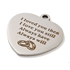 Non-Tarnish Valentine's Day 201 Stainless Steel Pendants STAS-L079-24P-03-2