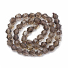 Natural Smoky Quartz Beads Strands G-S332-10mm-011-3