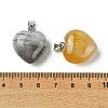 Natural White Agate Pendants G-F820-10A-15-3