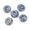 Natural Blue Spot Jasper Donut/Pi Disc Charms G-G142-02E-1