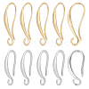 Beebeecraft 20Pairs 2 Style  Brass Earring Hooks KK-BBC0004-30-1