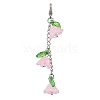 Lily of the Valley Acrylic & Glass Pendant Decorations HJEW-JM02419-4