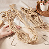 2Pcs Handmade Macrame Polyester Plant Hanger AJEW-HS0001-48-7
