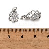 Brass Pave Clear Cubic Zirconia Charms KK-CBA7157-10P-3