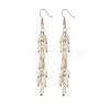 Natural Pearl Tassel Dangle Earrings EJEW-JE05209-1