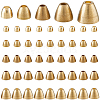 50Pcs 5 Styles Brass Cord Ends KK-FH0008-21-1