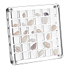 36 Grids Acrylic Shell Storage Box with Lid ODIS-WH0061-46-1
