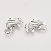 Tibetan Style Alloy Pendants X-TIBEP-T009-44AS-RS-2