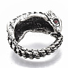 Tibetan Style Alloy Cuff Finger Rings RJEW-T009-03AS-4