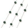 Glass Round Beaded Chains CHS-B003-04F-1