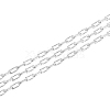 925 Sterling Silver Paperclip Chains STER-WH0011-07S-1