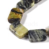 Natural Yellow Turquoise(Jasper) Beads Strands G-M420-M08-02-4