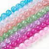 Crackle Glass Bead Strands CCG-E002-10mm-1