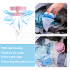 HOBBIESAY 10Pcs 2 Colors Reusable Polyester Plastic Lint Catcher for Laundry FIND-HY0002-64-6