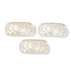 Spray Painted Transparent Glass Connector Charms LS-X1-GLAA-H035-06A-1