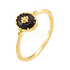 925 Sterling Silver & Clear Cubic Zirconia & Natural Agate Finger Rings FS-WG1BD13-02-1