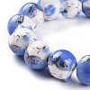 Handmade Printed Porcelain Beads PORC-M003-08A-3