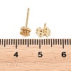 Brass Stud Earrings EJEW-P346-01D-G-5