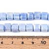 Anti-Tarnish Electroplate Glass Beads Strands GLAA-T025-8mm-10C-4