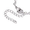 304 Stainless Steel Charm Bracelet for Women BJEW-F436-P-7