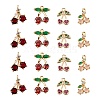 8Pcs Brass Micro Pave Clear Cubic Zirconia Charms KK-LS0001-38-2