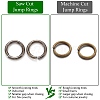Brass Saw Cut Open Jump Rings KK-G514-01G-B-2