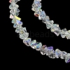 Electroplate Transparent Glass Beads Strands EGLA-P061-04C-AB-3