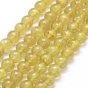 Natural Yellow Apatite Beads Strands G-I206-31-8mm-1