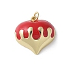 Brass Enamel Pendants KK-D336-09G-01C-1