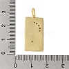 Rack Plating Brass & Cubic Zirconia Pendants KK-L216-008G-01-3