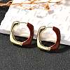 Alloy & 925 Sterling Silver Hoop Earrings EJEW-Q013-03G-1