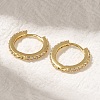 Rack Plating Brass Micro Pave Cubic Zirconia Hoop Earrings EJEW-H143-15G-2