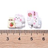 Opaque Cute Animal Resin Decoden Cabochons RESI-B024-02D-3