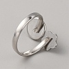 304 Stainless Steel Cuff Pad Ring Settings STAS-WH0027-46B-2