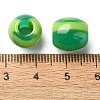 Two Tone Resin European Beads RESI-U008-06B-2