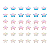 Beadthoven 480Pcs 3 Colors Star Transparent Acrylic Beads DIY-BT0001-17-22